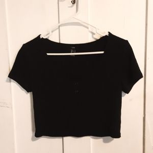 black crop top
